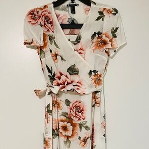 Pink Floral Two-Piece Set